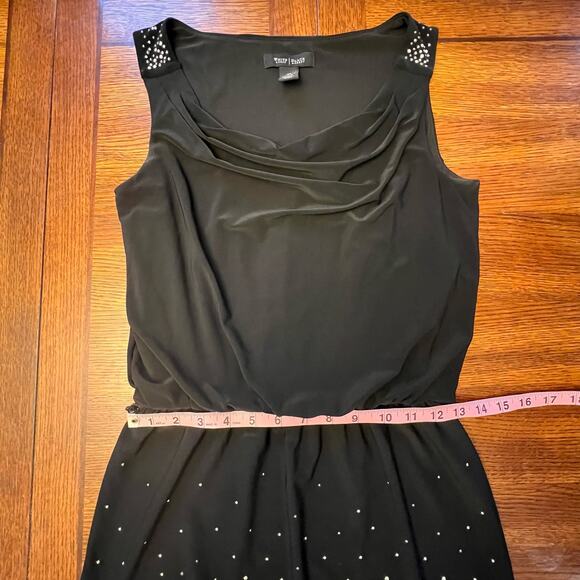 White House Black Market Black Sleeveless Studded Skirt Casual Dress Size XS - Picture 9 of 16